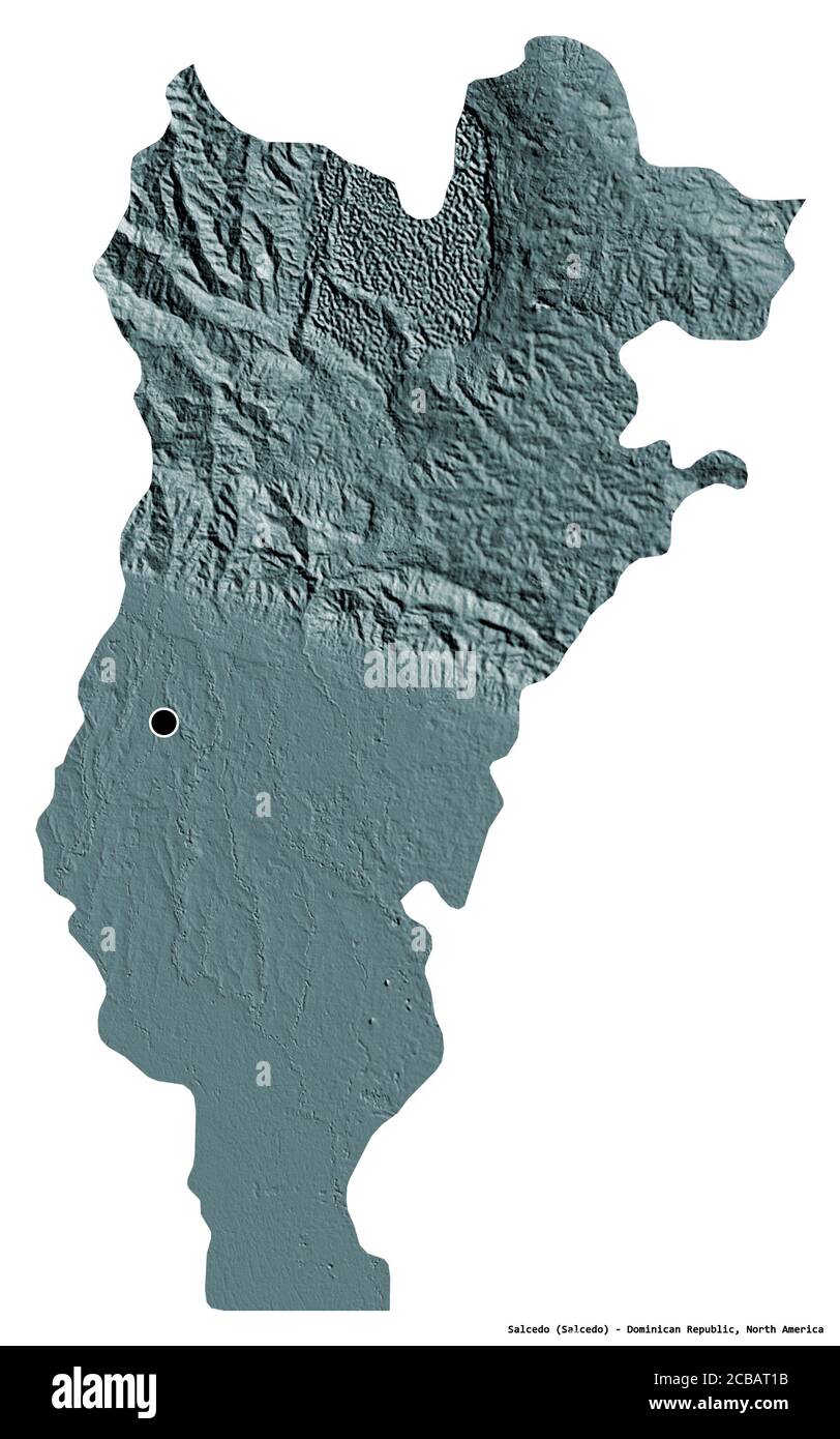 Salcedo Dominican Republic Map Shape Of Salcedo, Province Of Dominican Republic, With Its Capital Isolated  On White Background. Colored Elevation Map. 3D Rendering Stock Photo - Alamy