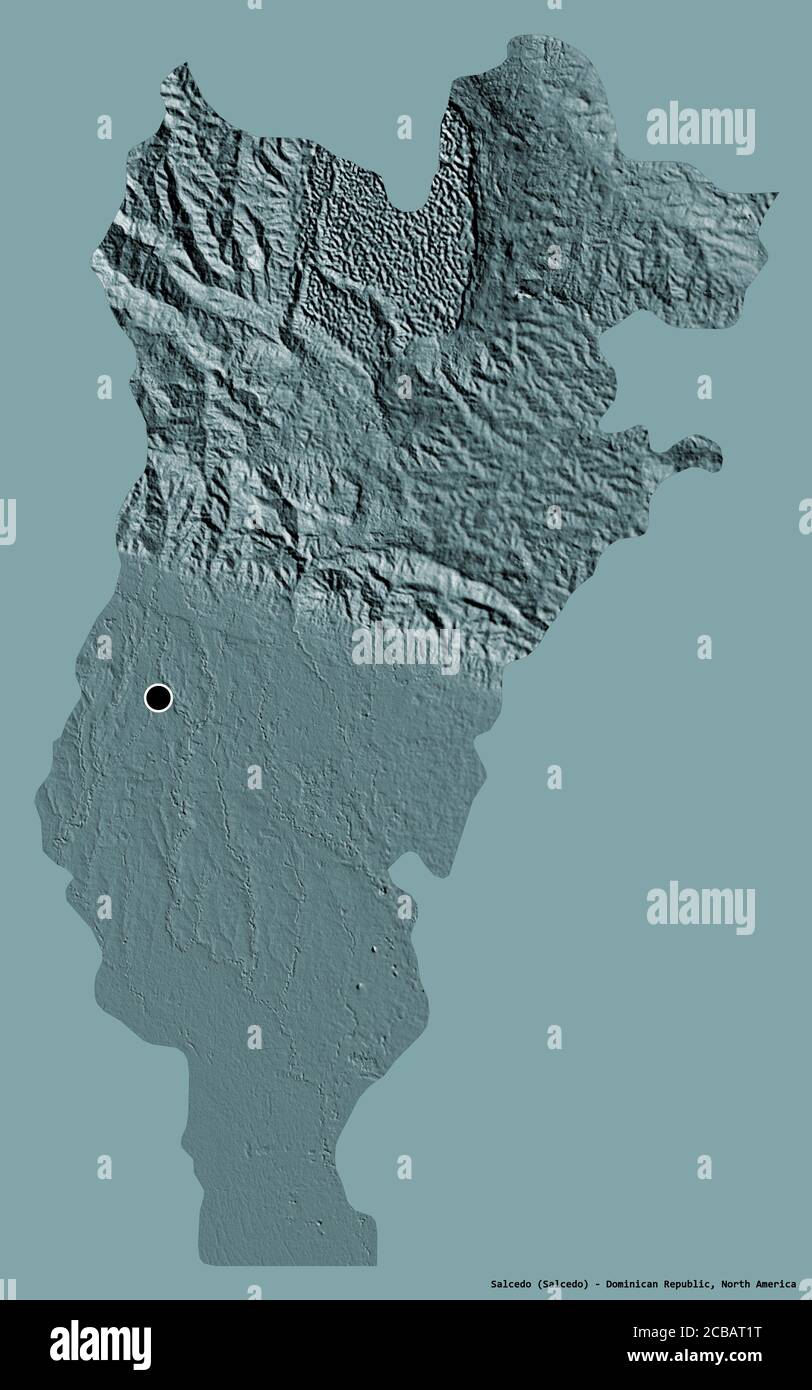 Salcedo Dominican Republic Map Shape Of Salcedo, Province Of Dominican Republic, With Its Capital Isolated  On A Solid Color Background. Colored Elevation Map. 3D Rendering Stock  Photo - Alamy