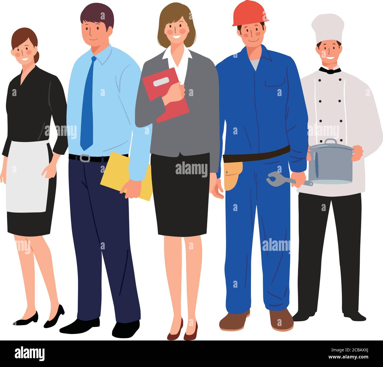 Vector illustration of business people Stock Vector