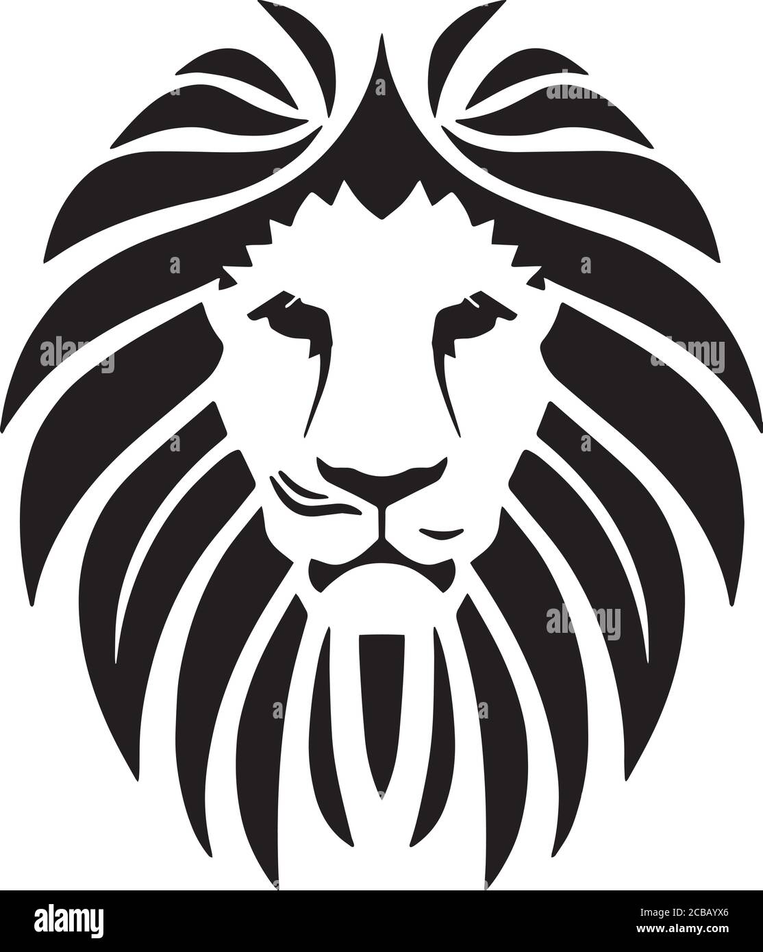 Vector illustration of lion head Stock Vector