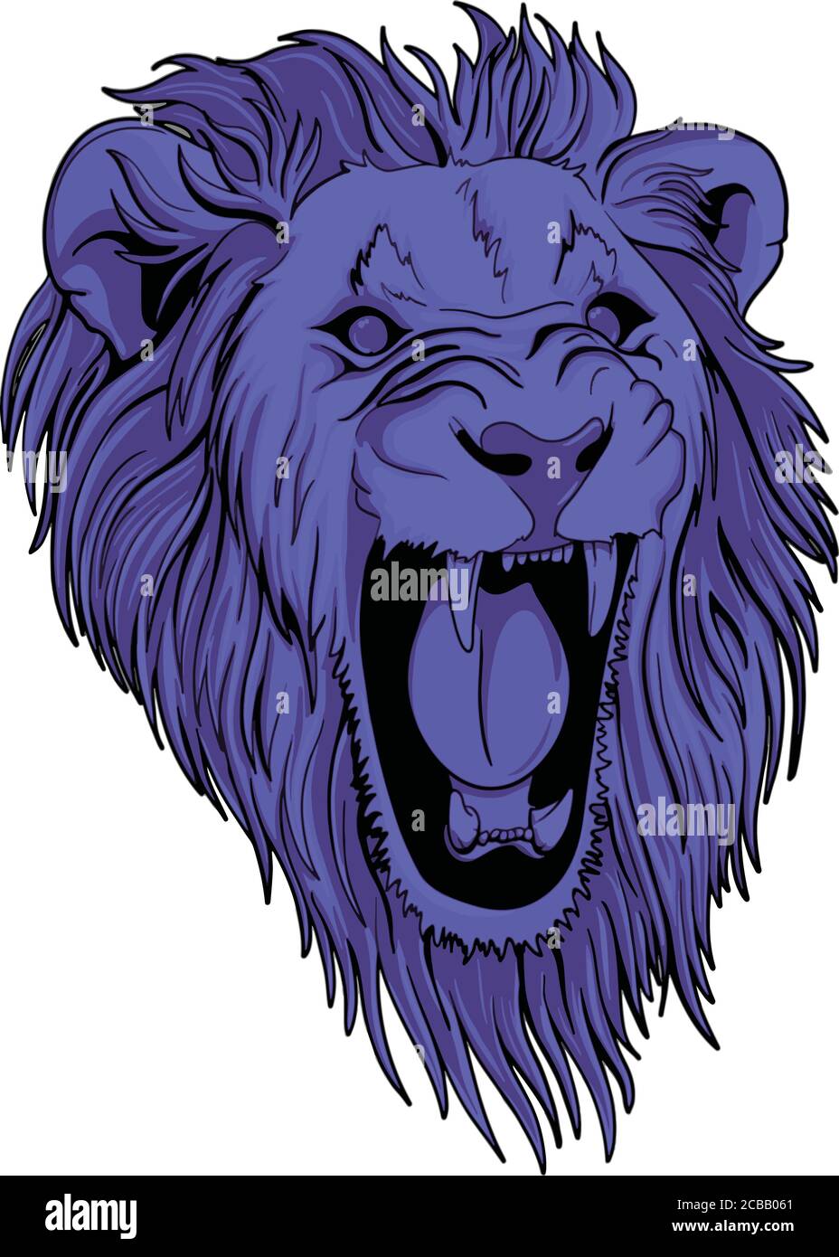 Vector illustration of lion head Stock Vector