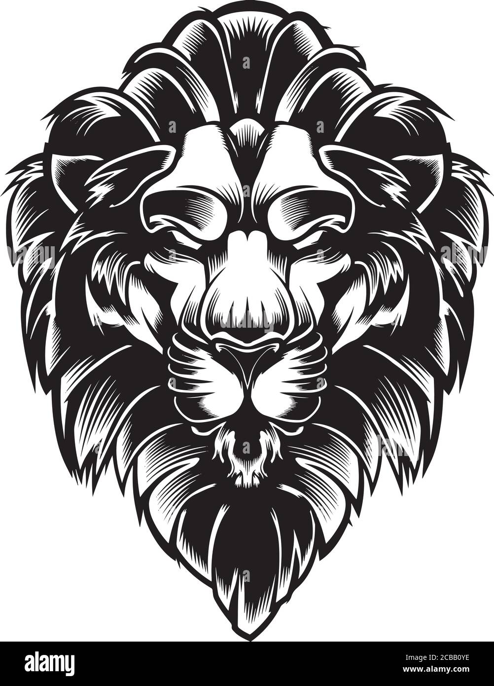 Vector illustration of lion head Stock Vector Image & Art - Alamy