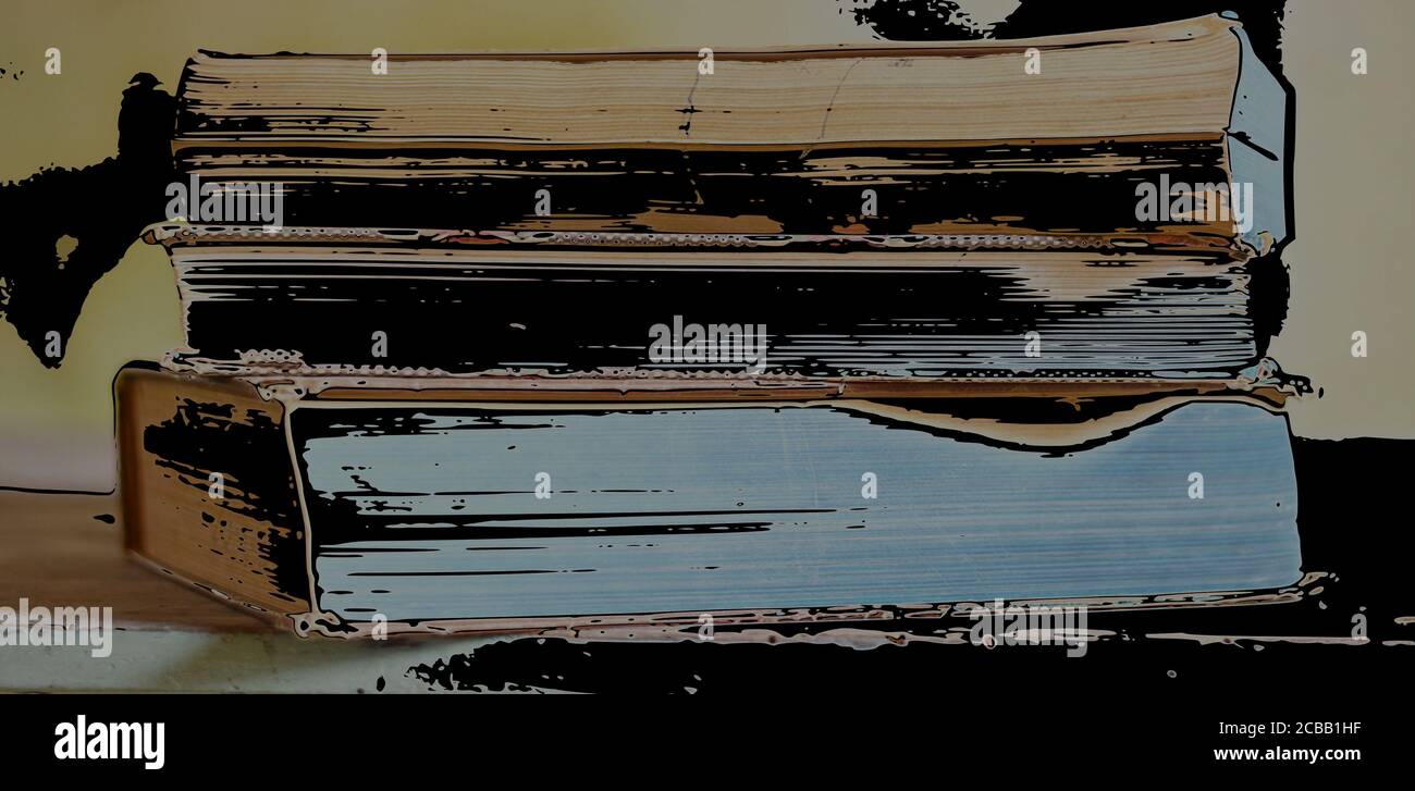 old used books Stock Photo Alamy