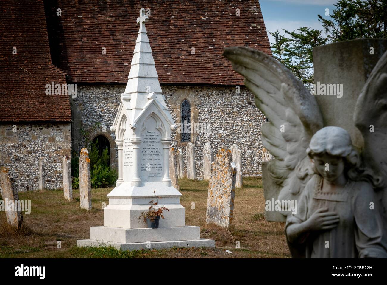 The grave of Florence Nightingale and Florence family memorial in St