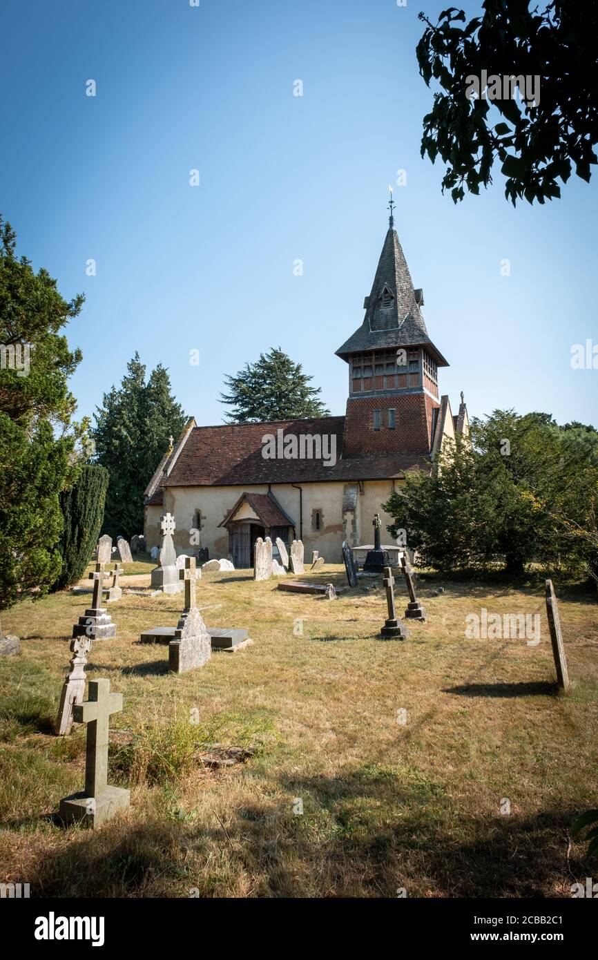 All Saints Church in the village of Steep in Hampshire Stock Photo