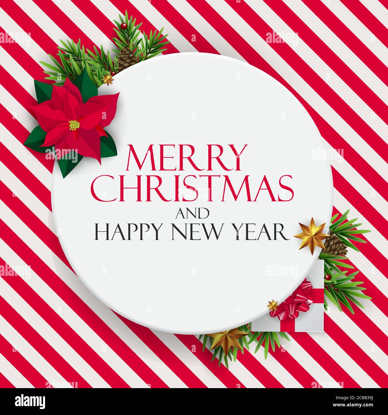 Holiday New Year and Merry Christmas Background. Vector Illustration ...