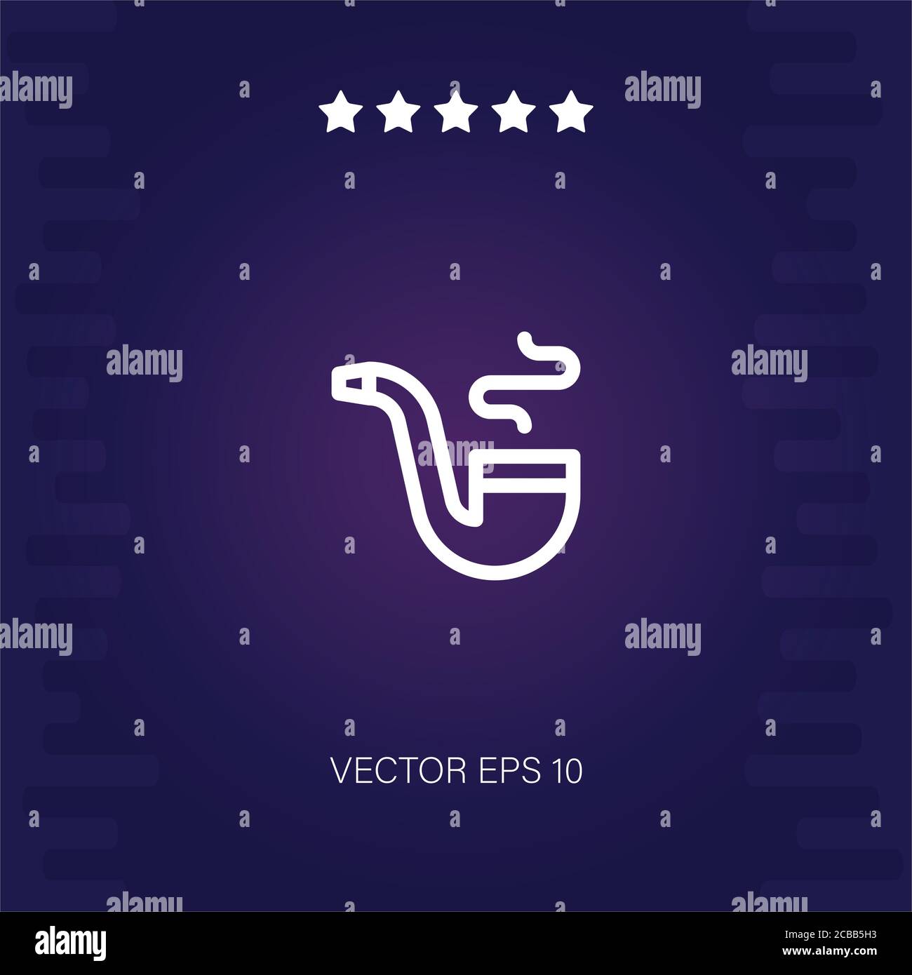 smoking pipe vector icon modern illustration Stock Vector Image & Art ...