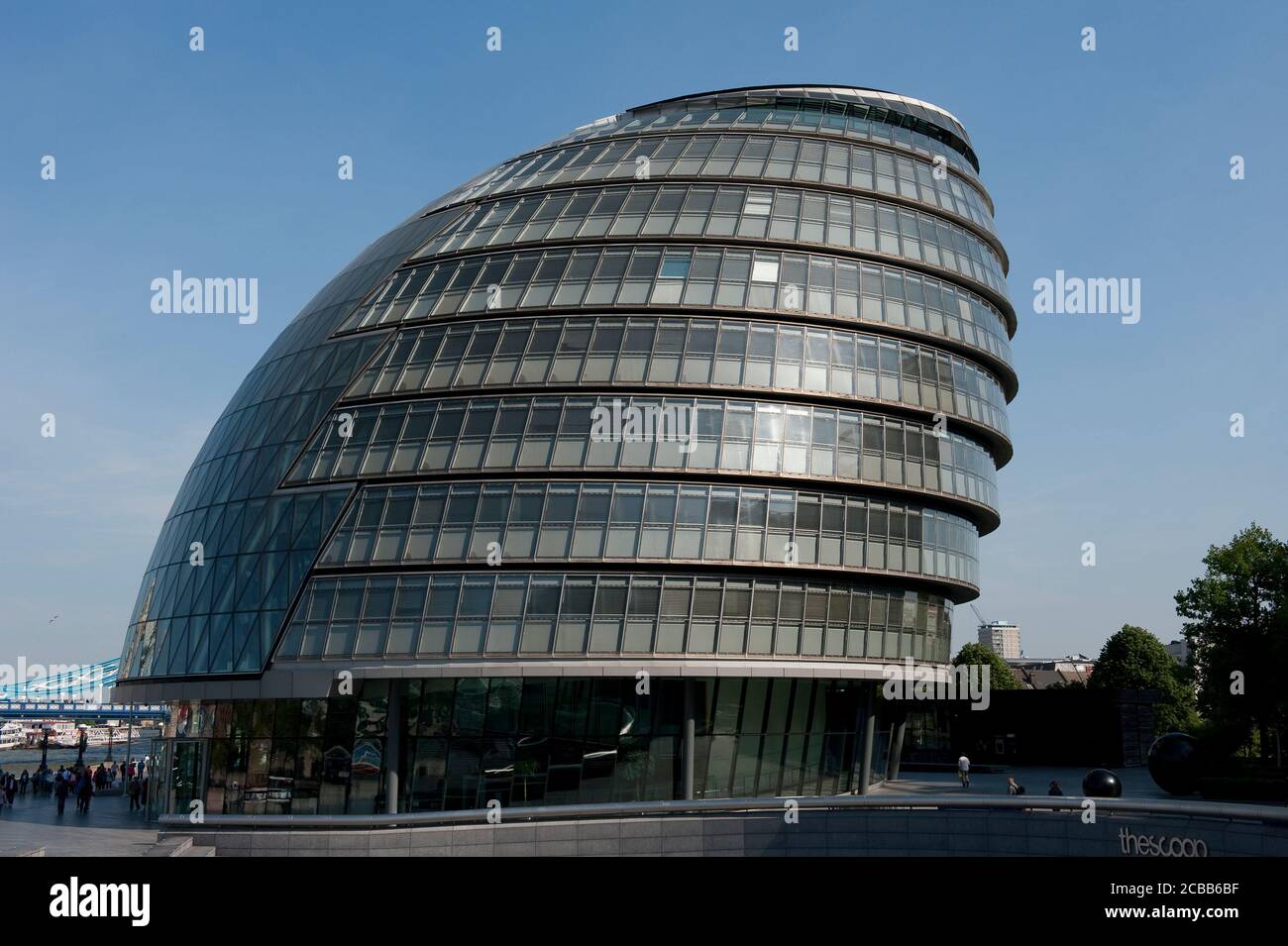 City Hall, the headquarters of the Greater London Authority in Southwark on the sourth bank of the River Thames, London, England. Stock Photo