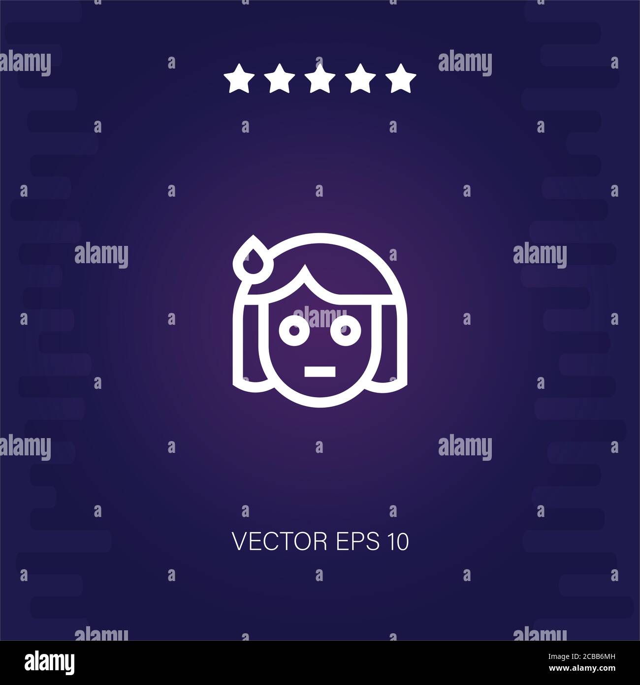 sweating vector icon modern illustration Stock Vector