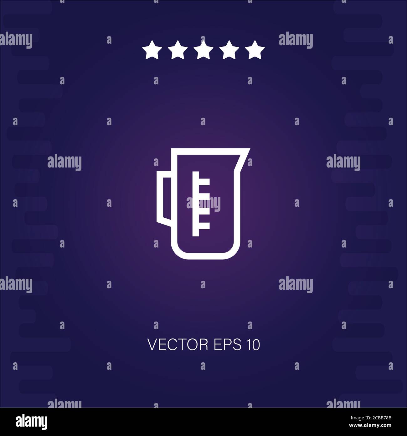 measuring cup vector icon modern illustration Stock Vector