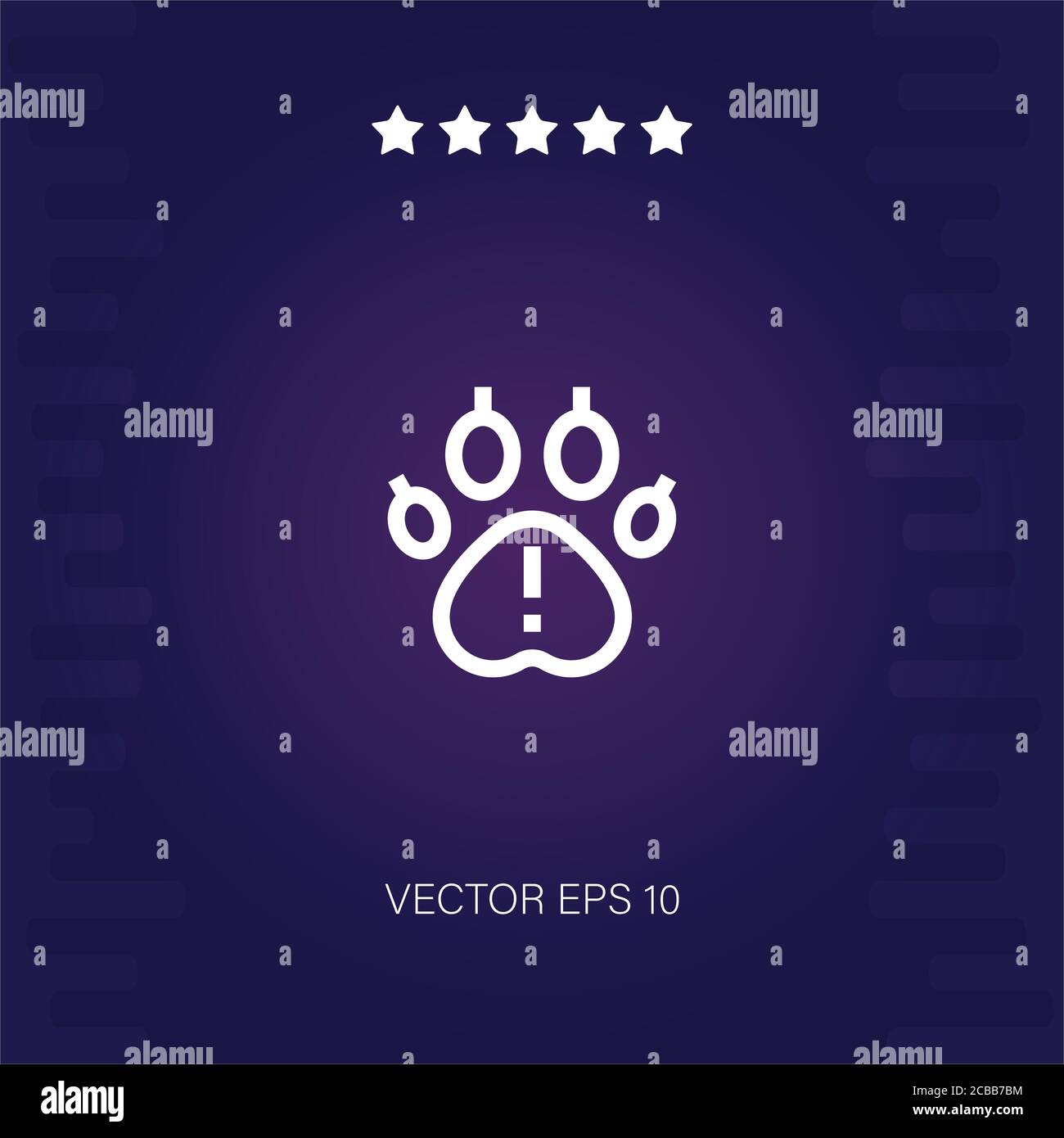 fauna vector icon modern illustration Stock Vector