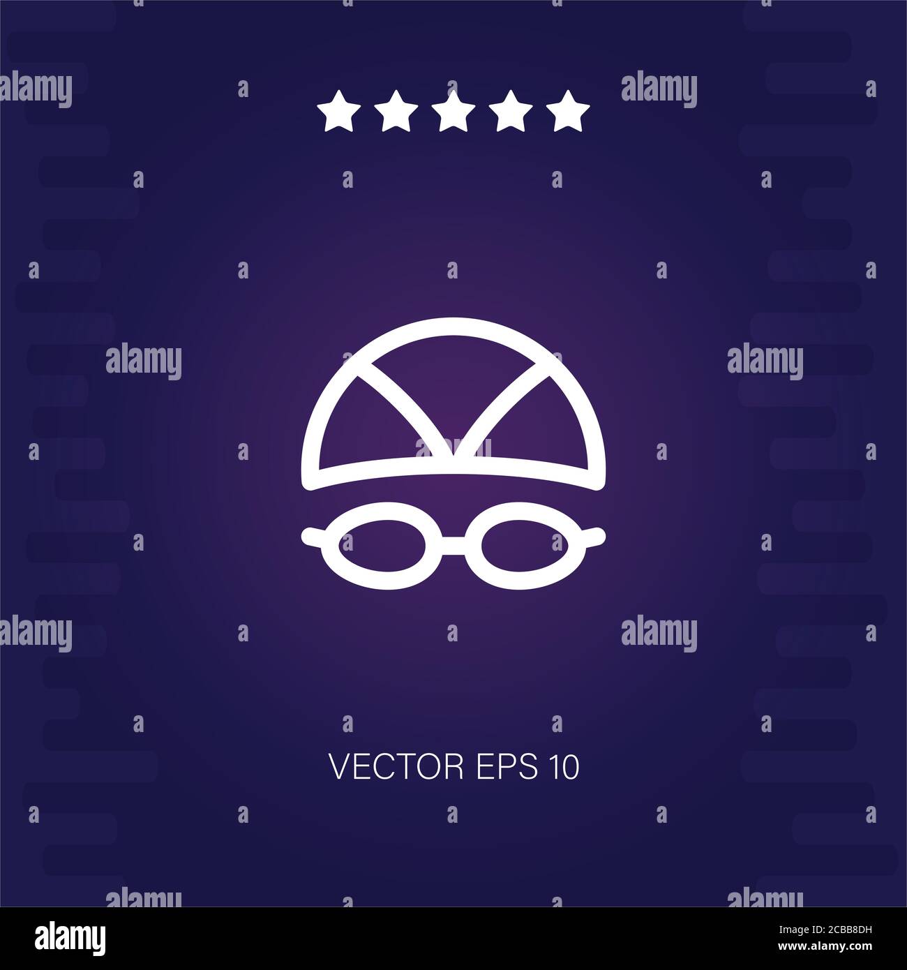 swimming cap vector icon modern illustration Stock Vector Image & Art