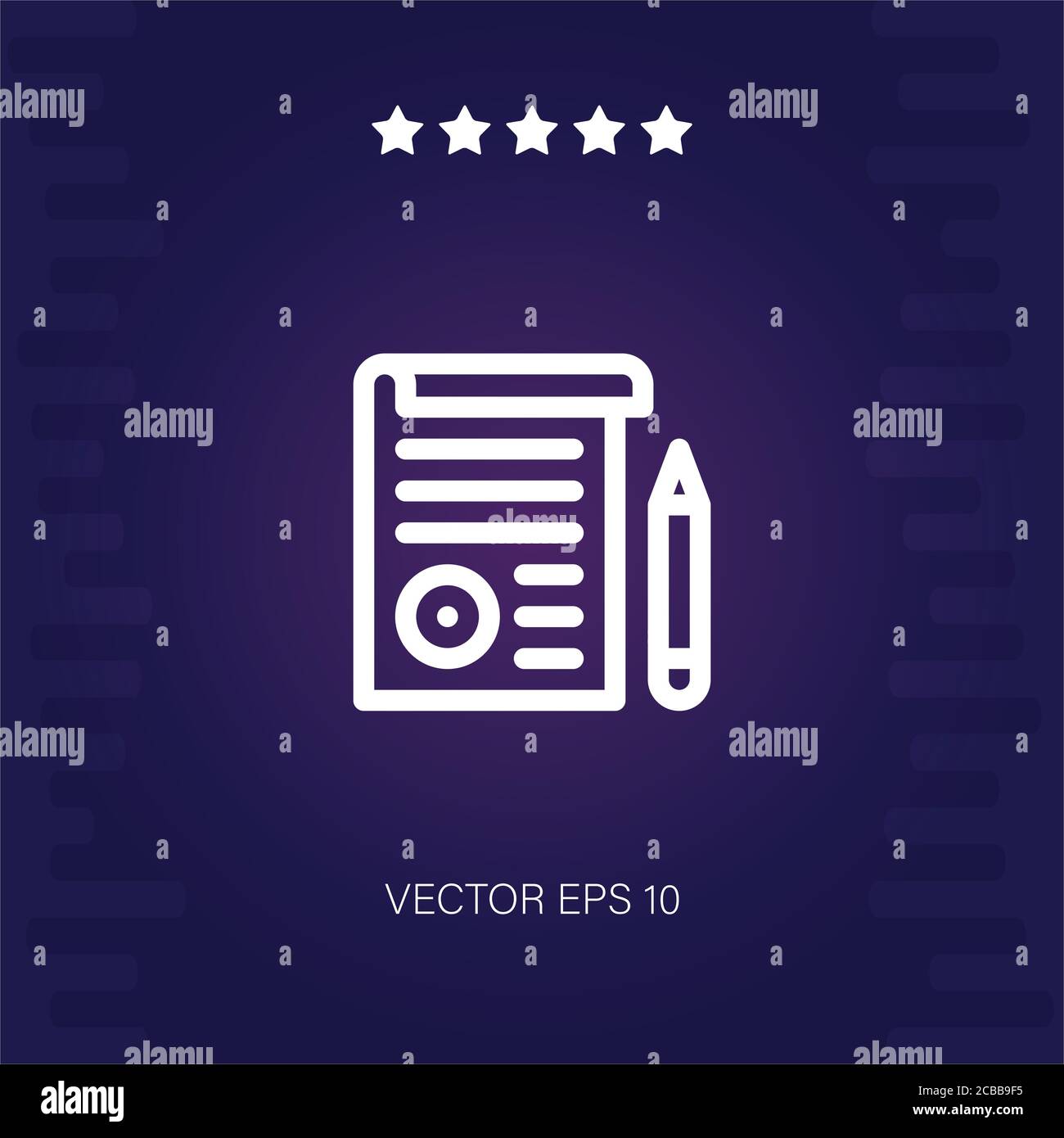 testament vector icon modern illustration Stock Vector