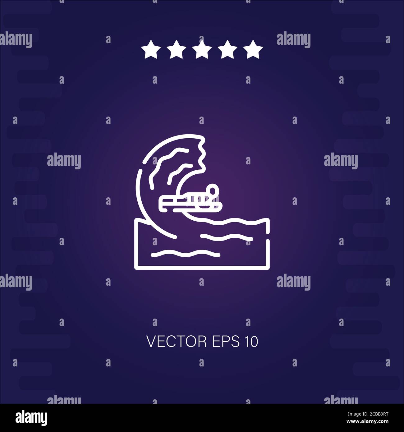 surf vector icon modern illustration Stock Vector Image & Art - Alamy
