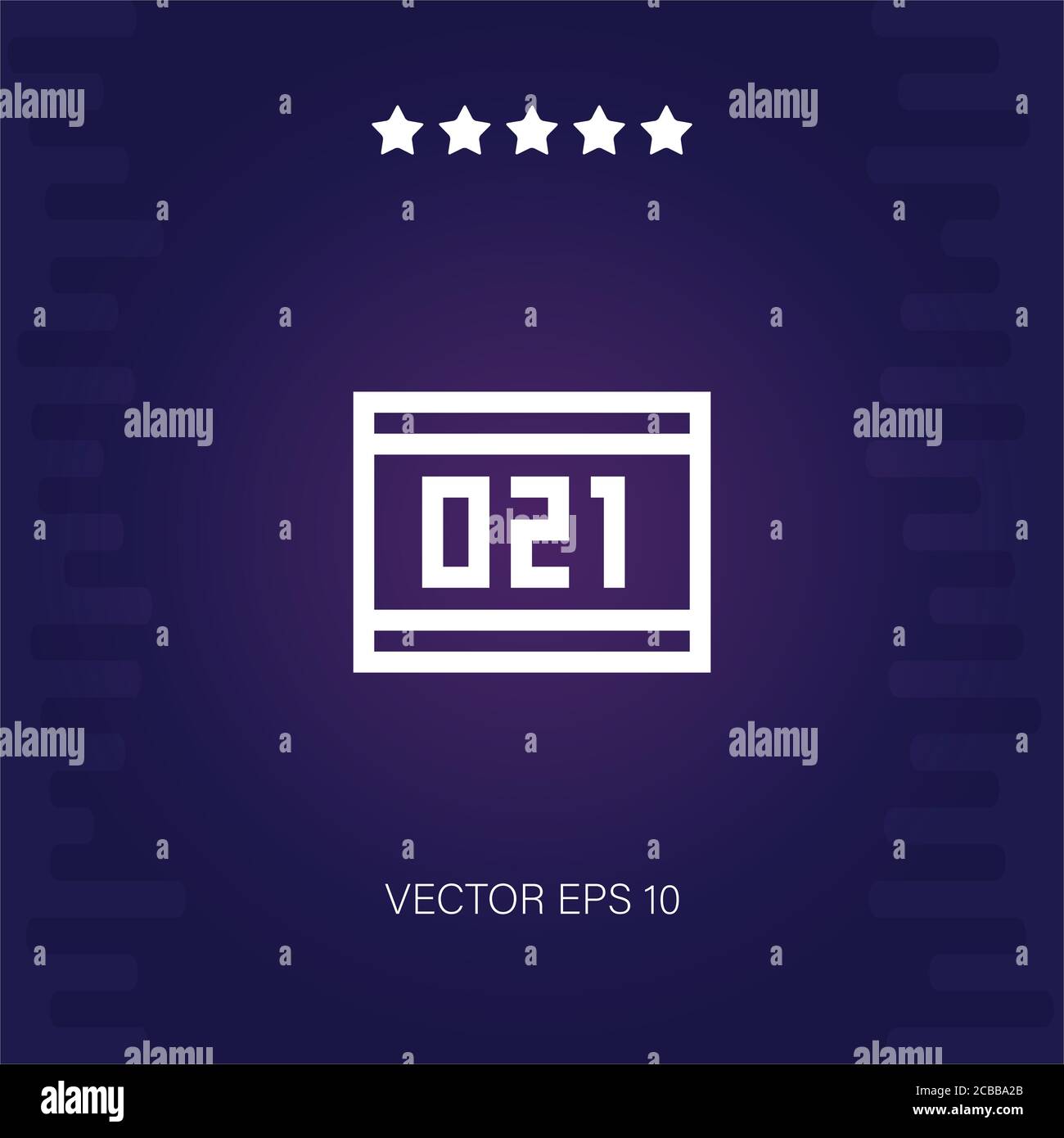 number vector icon modern illustration Stock Vector Image & Art - Alamy