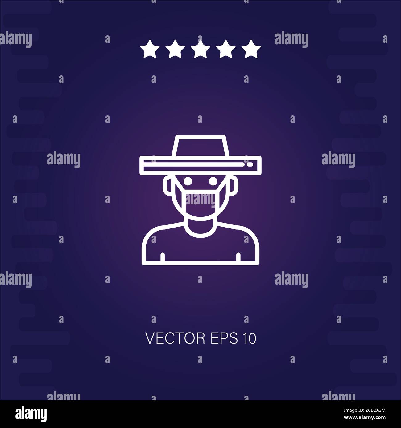 farmer vector icon modern illustration Stock Vector Image & Art - Alamy