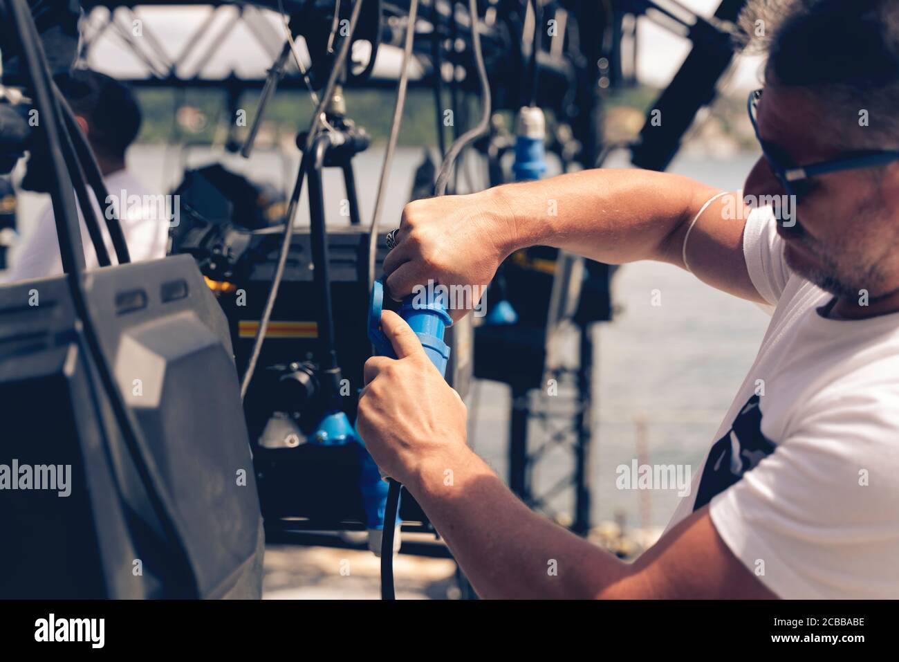 Stage lights podium hires stock photography and images Alamy