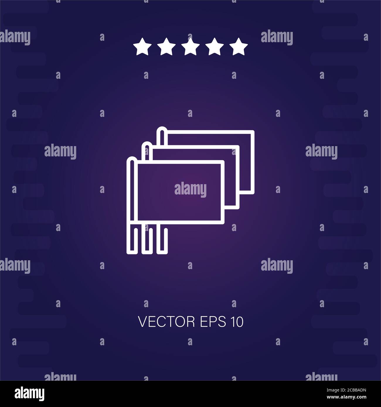 flags vector icon modern illustration Stock Vector