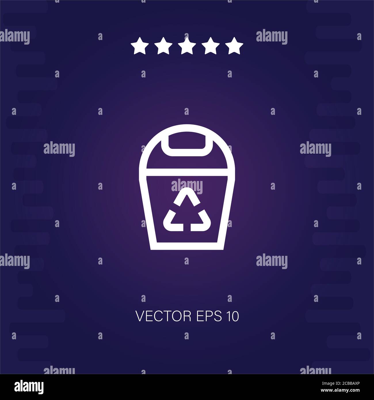 recycle bin vector icon modern illustration Stock Vector