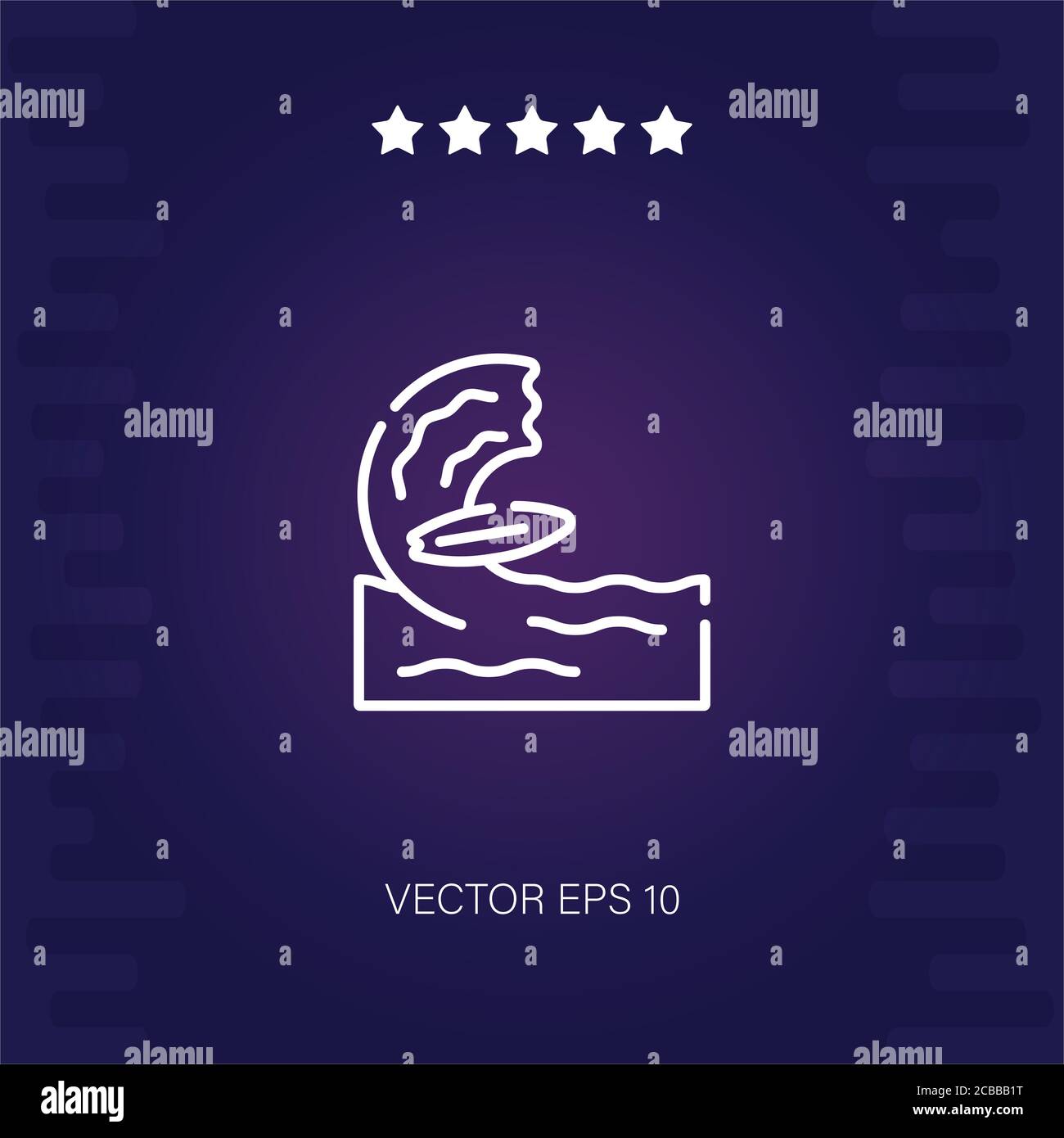 surfing vector icon modern illustration Stock Vector Image & Art - Alamy