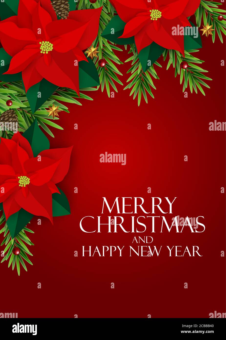 Holiday New Year and Merry Christmas Background. Vector Illustration ...