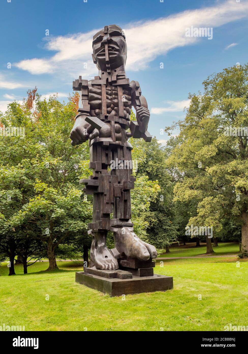 Vulcan Bronze sculpture by Eduardo Paolozzi, Yorkshire Sculpture Park
