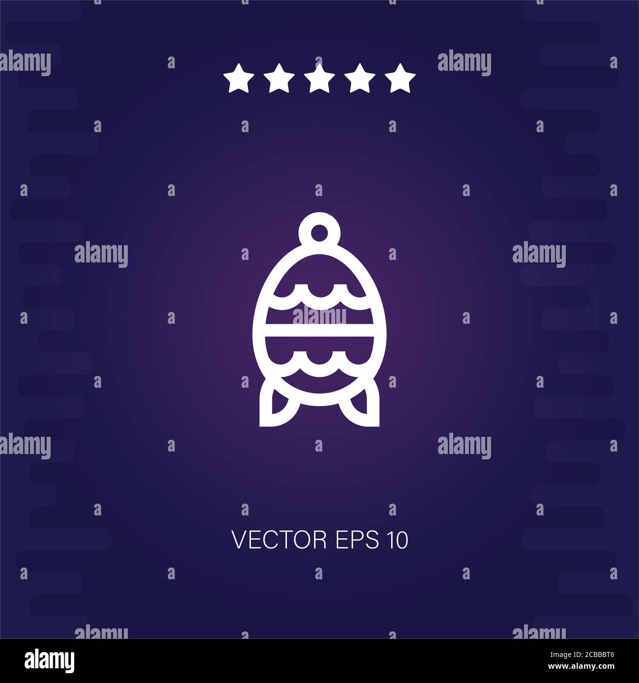 faberge vector icon modern illustration Stock Vector