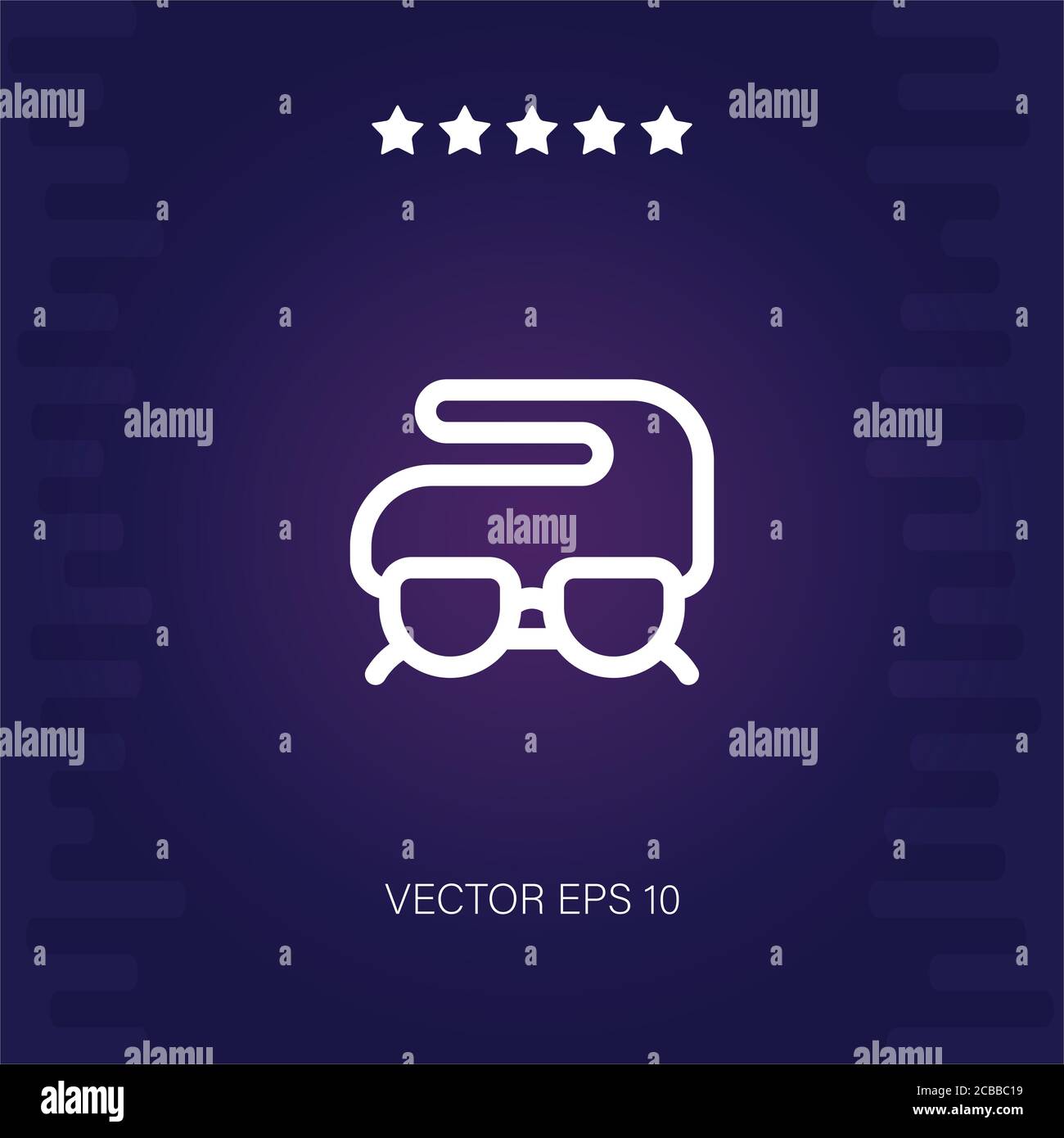 eyeglasses vector icon modern illustration Stock Vector Image & Art - Alamy