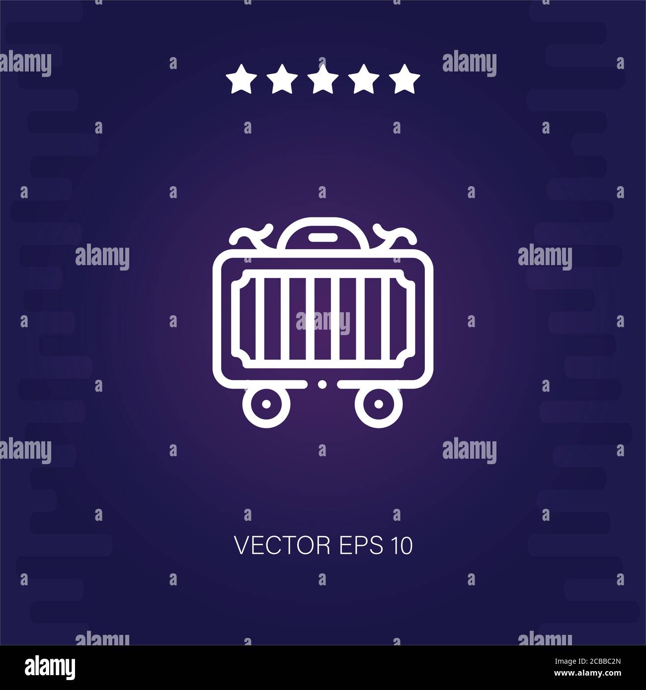 cage vector icon modern illustration Stock Vector