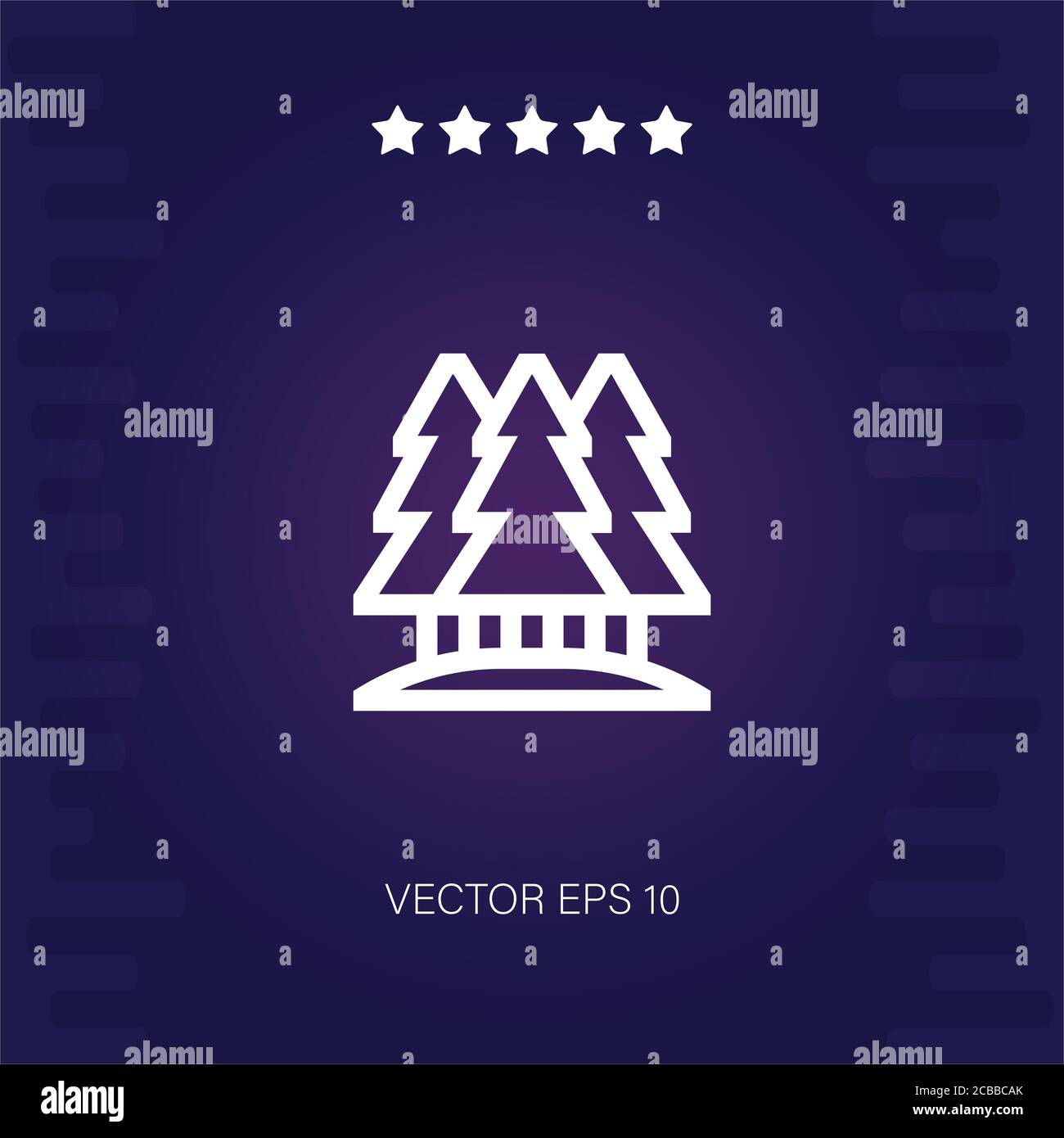 forest vector icon modern illustration Stock Vector Image & Art - Alamy