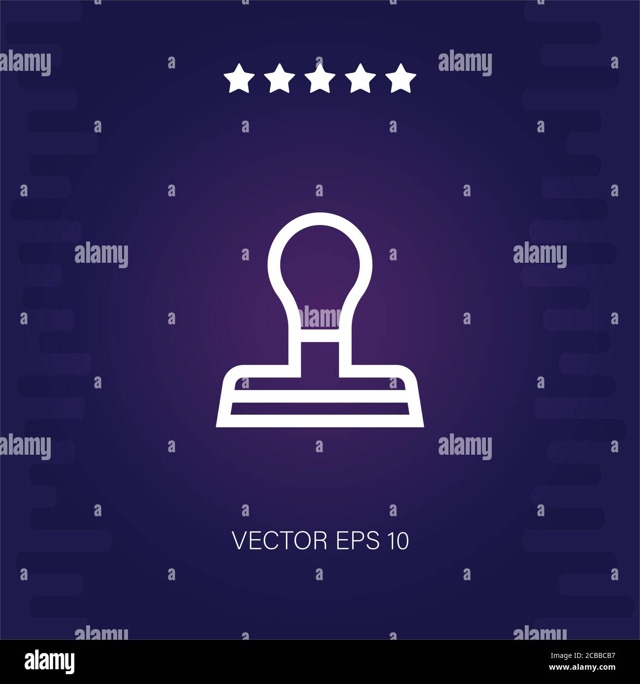 rubber stamp vector icon modern illustration Stock Vector Image & Art ...