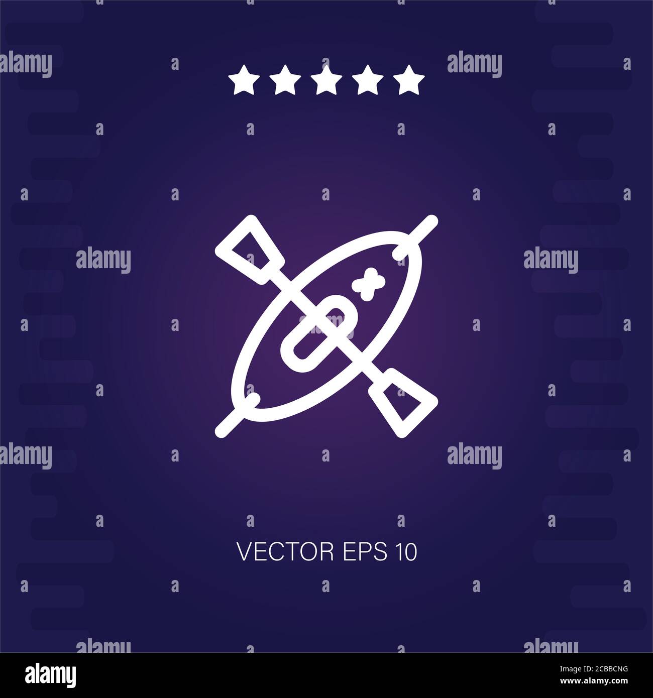 kayak vector icon modern illustration Stock Vector Image & Art - Alamy