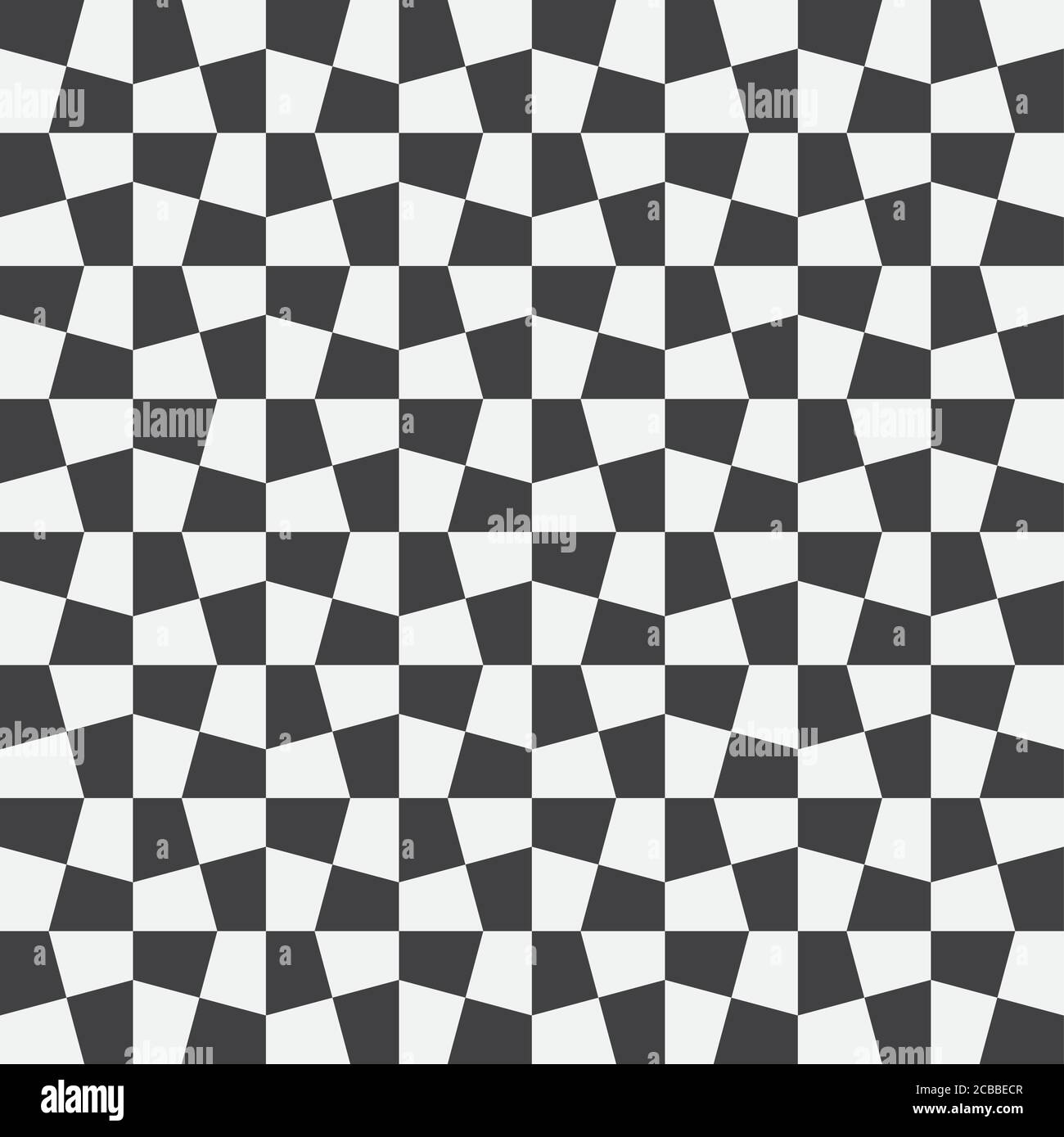 Unequal checks, abstract checkered background. Vector illustration. Background with black and white seamless checkered pattern. Seamless vector patter Stock Vector