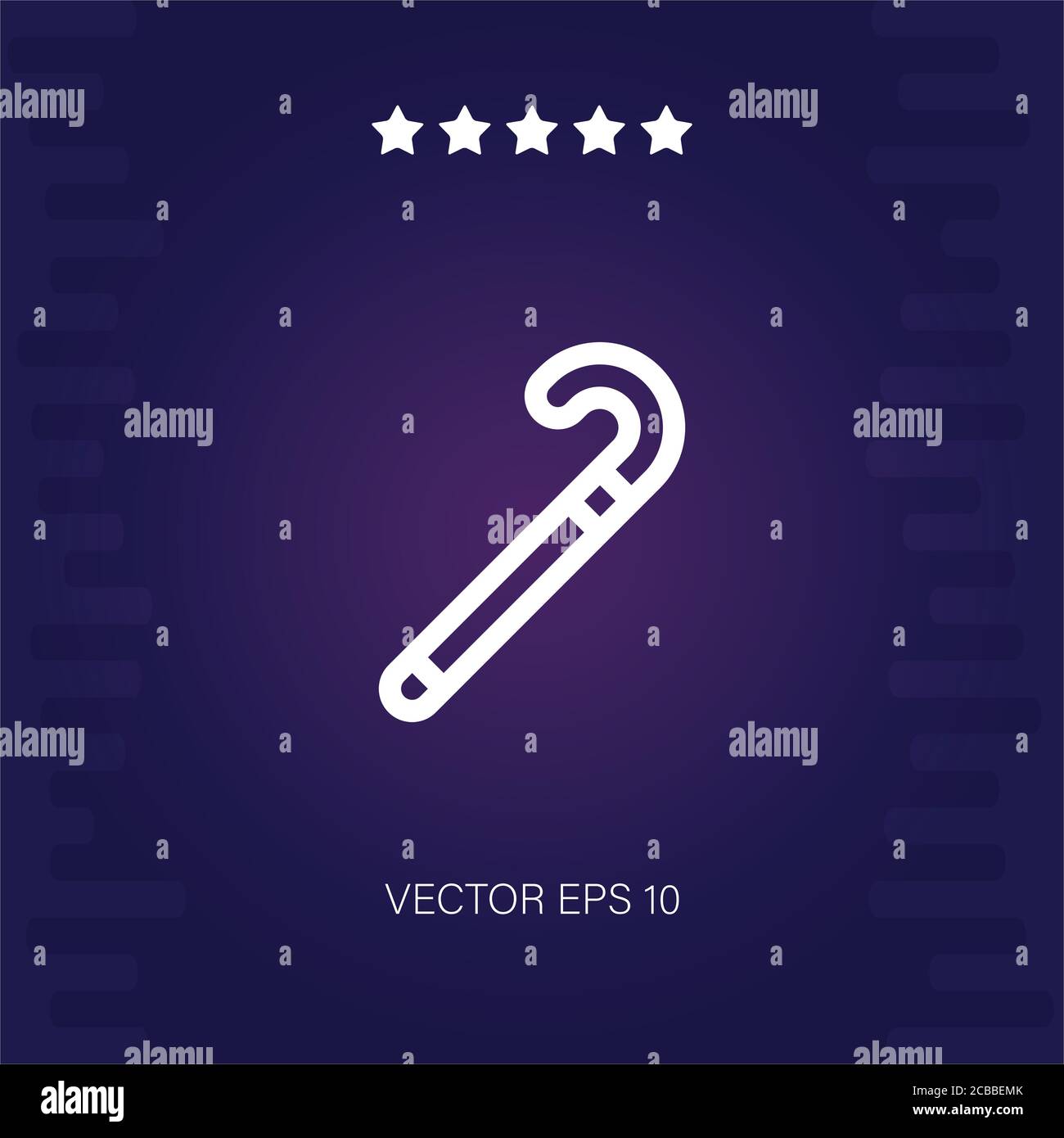 cane vector icon modern illustration Stock Vector Image & Art - Alamy