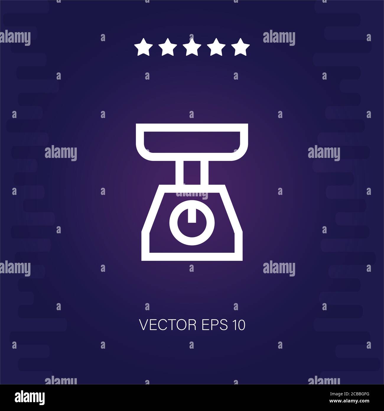 kitchen scale vector icon modern illustration Stock Vector Image & Art ...