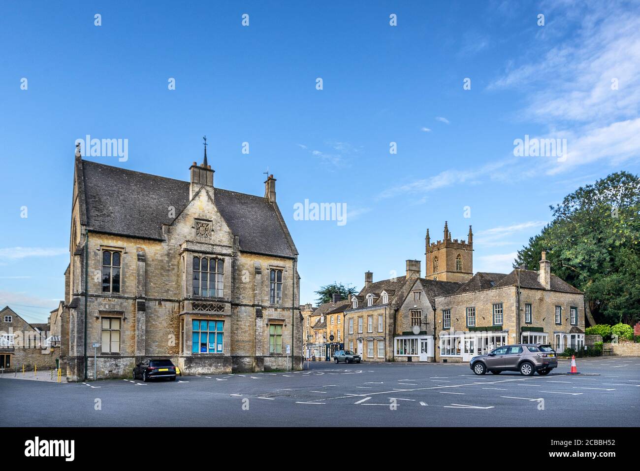 The Cotswold town of Stow on the Wold Stock Photo