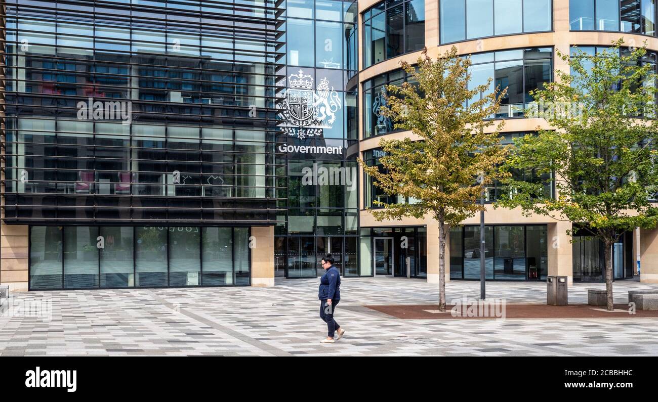 Queen Elizabeth House, UK Government Hub in Edinburgh, Scotland, UK. Stock Photo