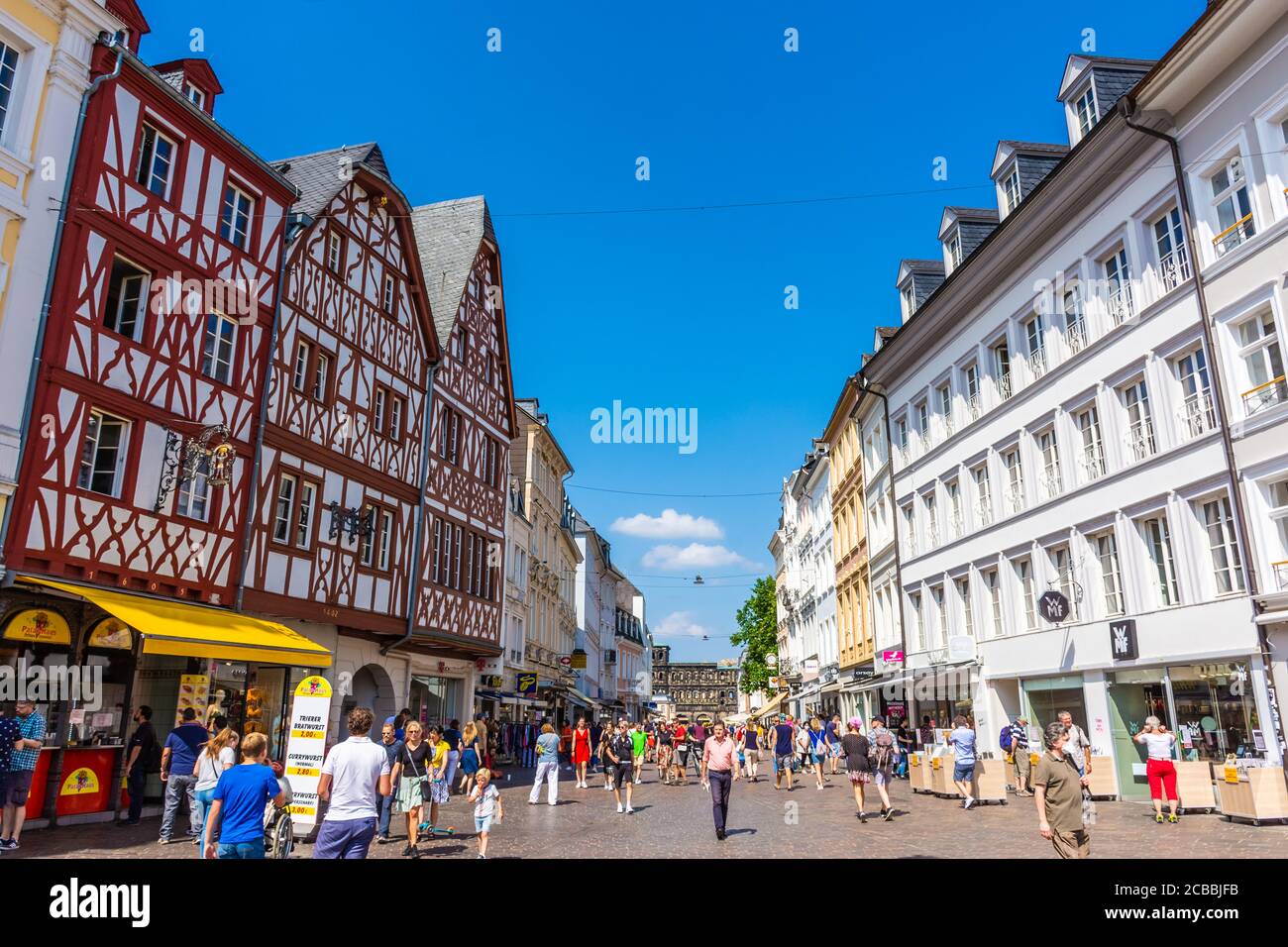 TRIER, GERMANY, 20 JULY 2020: City center of Trier Stock Photo