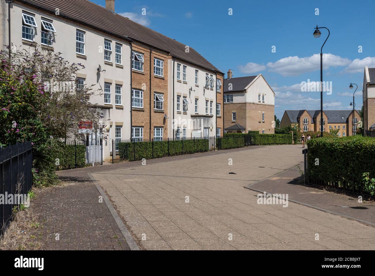 Residential housing on Grange Park, a modern housing estate on the outskirts of Northampton, UK Stock Photo