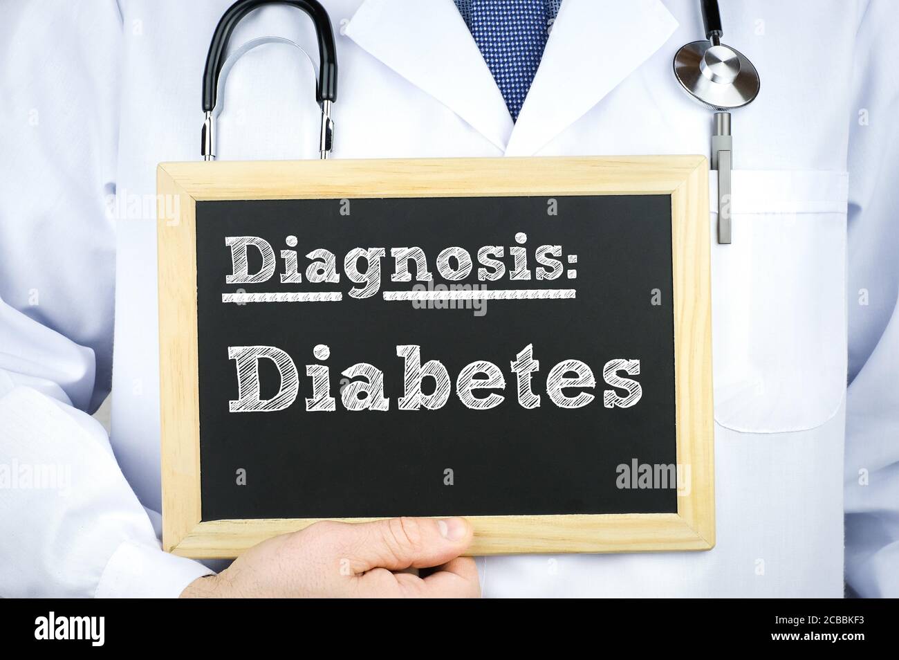 Diagnosis Diabetes Stock Photo