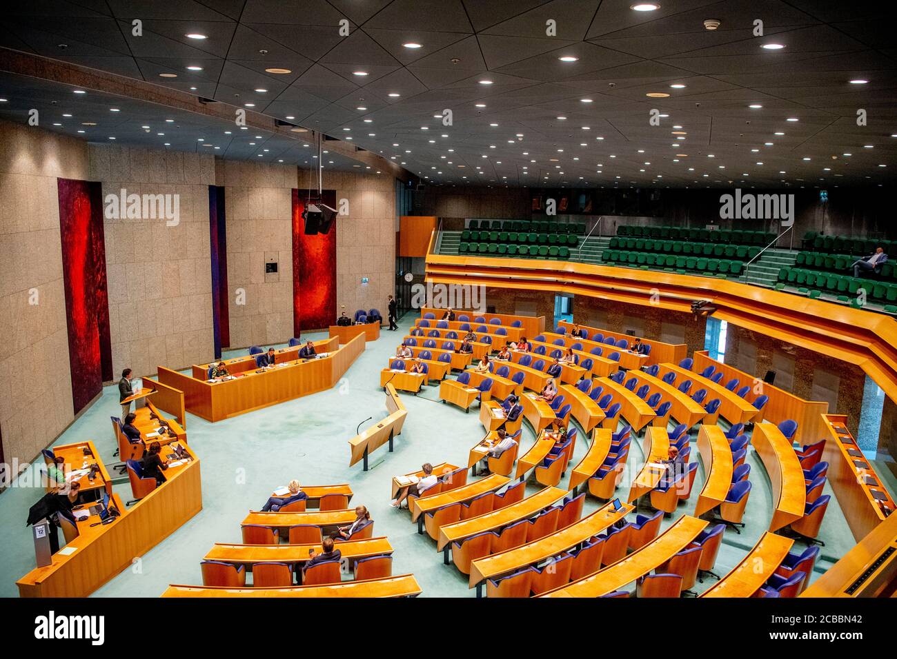 Interior View Of The Parliament House During A Plenary Parliamentary Debate About The Coronavirus Pandemic Situation Stock Photo Alamy