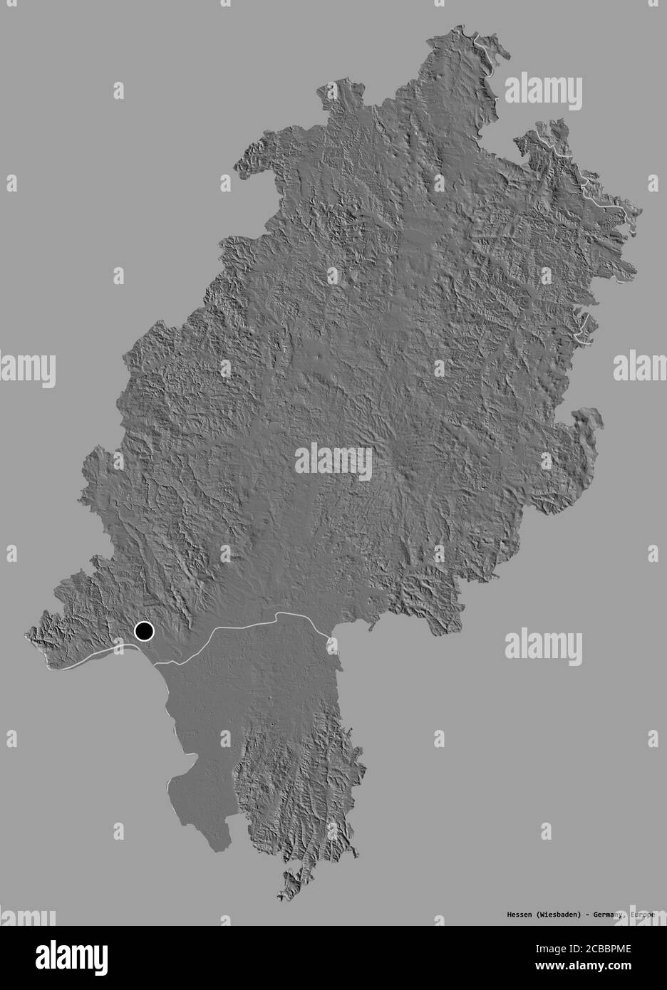 Hessen map Black and White Stock Photos & Images - Alamy