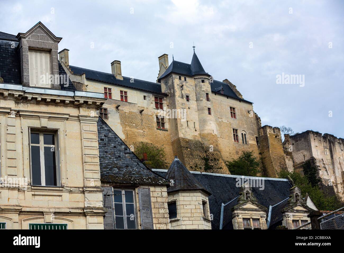 The Château de Chinon, Chinon, IndreetLoire, France Stock Photo Alamy