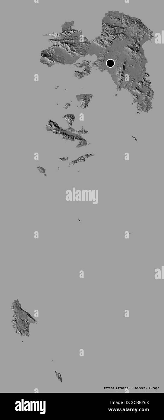 Attica on a map Black and White Stock Photos & Images Alamy