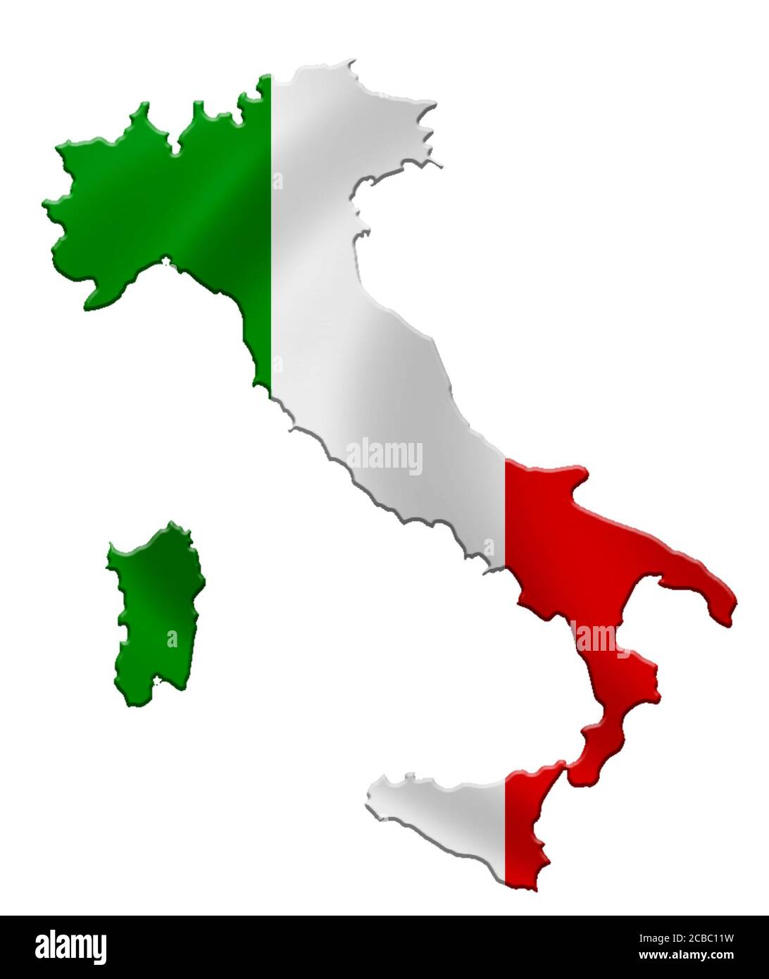 Italy - map icon Stock Photo