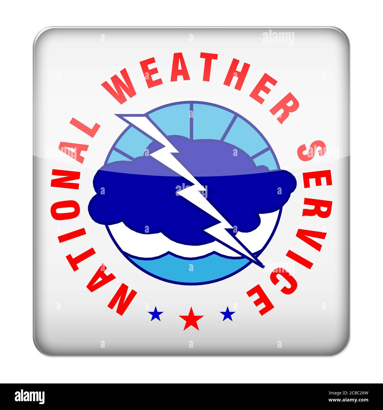 National Weather Service logo Stock Photo