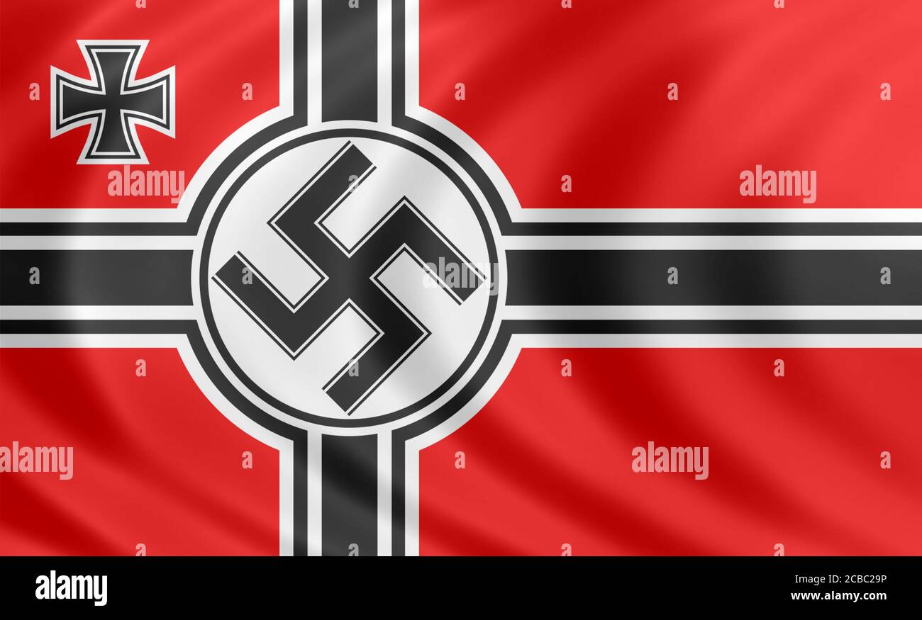 Nazi War flag - Reichskriegsflagge - banner Stock Photo - Alamy