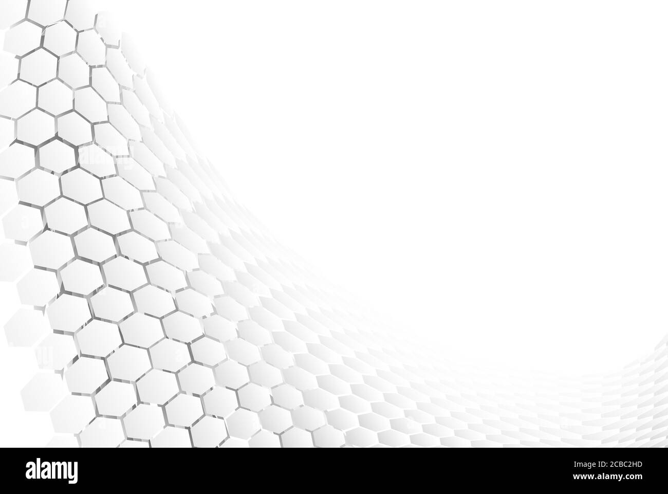 Hexagonal abstract backround with copyspace. Vector illustration Stock Vector