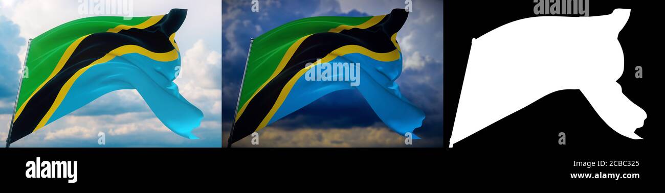 Tanzania flag hi-res stock photography and images - Alamy