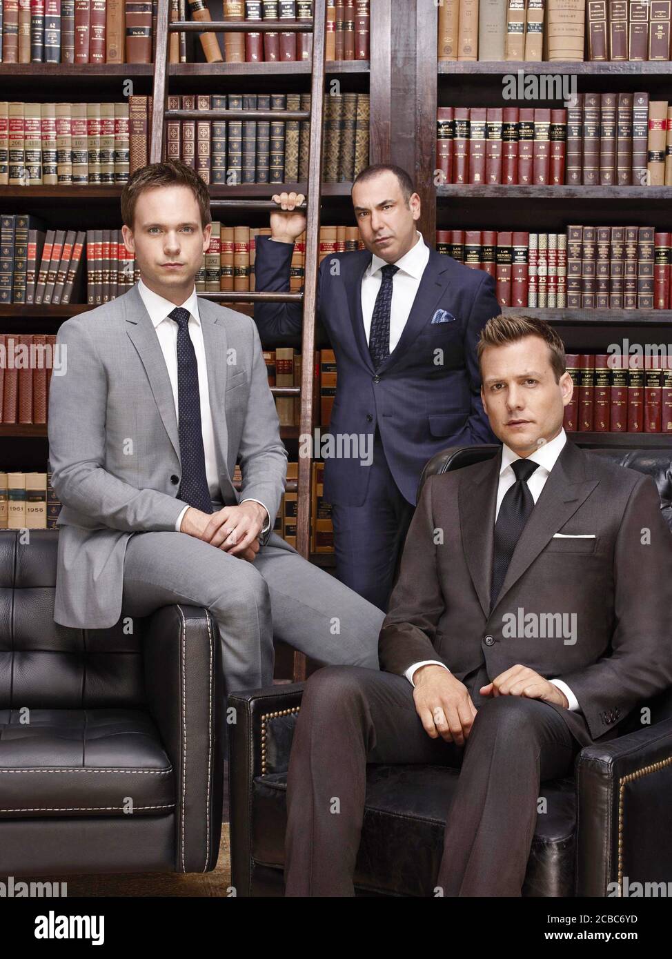 Library Usa Patrick J Adams Gabriel Macht And Rick Hoffman In The C Usa Network Nbcuniversal Tv Series Suits 11 16 Plot On The Run From A Drug Deal Gone Bad Mike